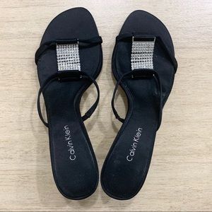 Calvin Klein Rhinestone Dress Sandals